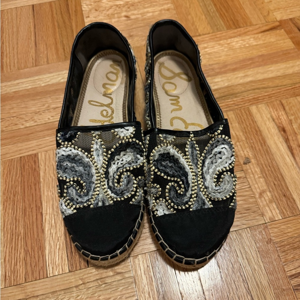 Sam Edelman | Espadrille | Black | Blue | Size 10
